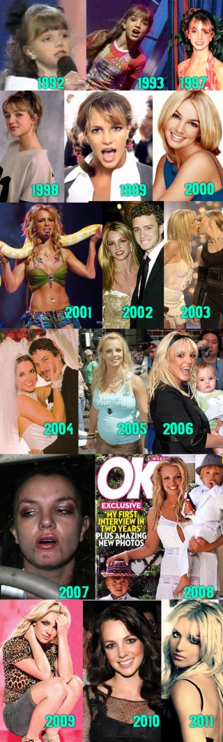 brittany-spears-timeline Brittany Spears through the years