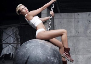 Miley Cyrus - Wrecking Ball: Less obvious pop culture/trendy halloween costume.  We approve of you quoting us on this costume, but only if you are male.  Girls, get your heads outta the trash and put some clothes on.
